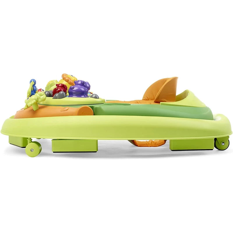 Chicco Walky Talky Baby Walker – Green Orange, Adjustable Height