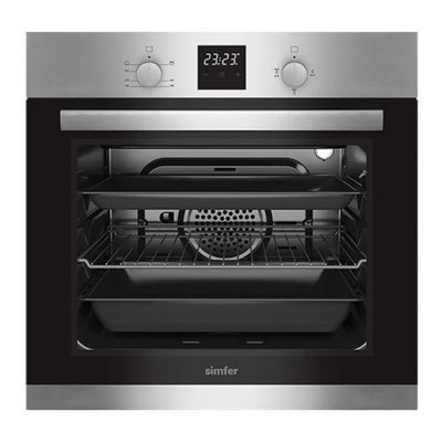 Simfer B6302 SGRIM Built-In Gas Oven | 60cm | 65L | Turbo Fan | FFD Safety | Stainless Steel