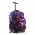 J World New York Sunrise Rolling Backpack 18"