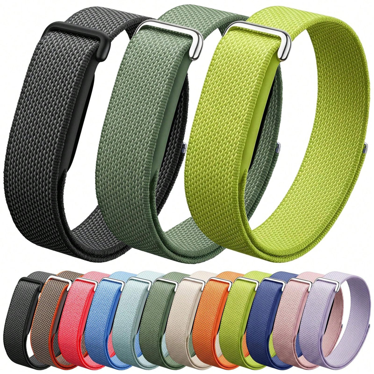 Performance Loop Woven Nylon Band for Google Air - Yellow Pink