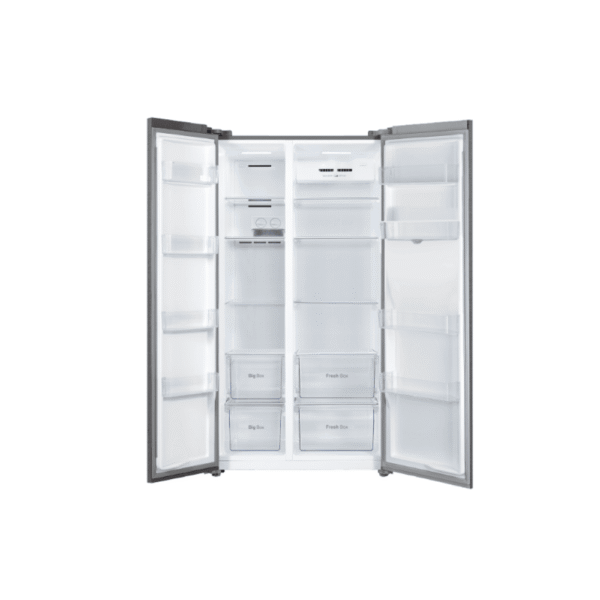 TCL P650SBS 607L Side-by-Side Refrigerator | Twin Eco Inverter | Water Dispenser | LED | Silver
