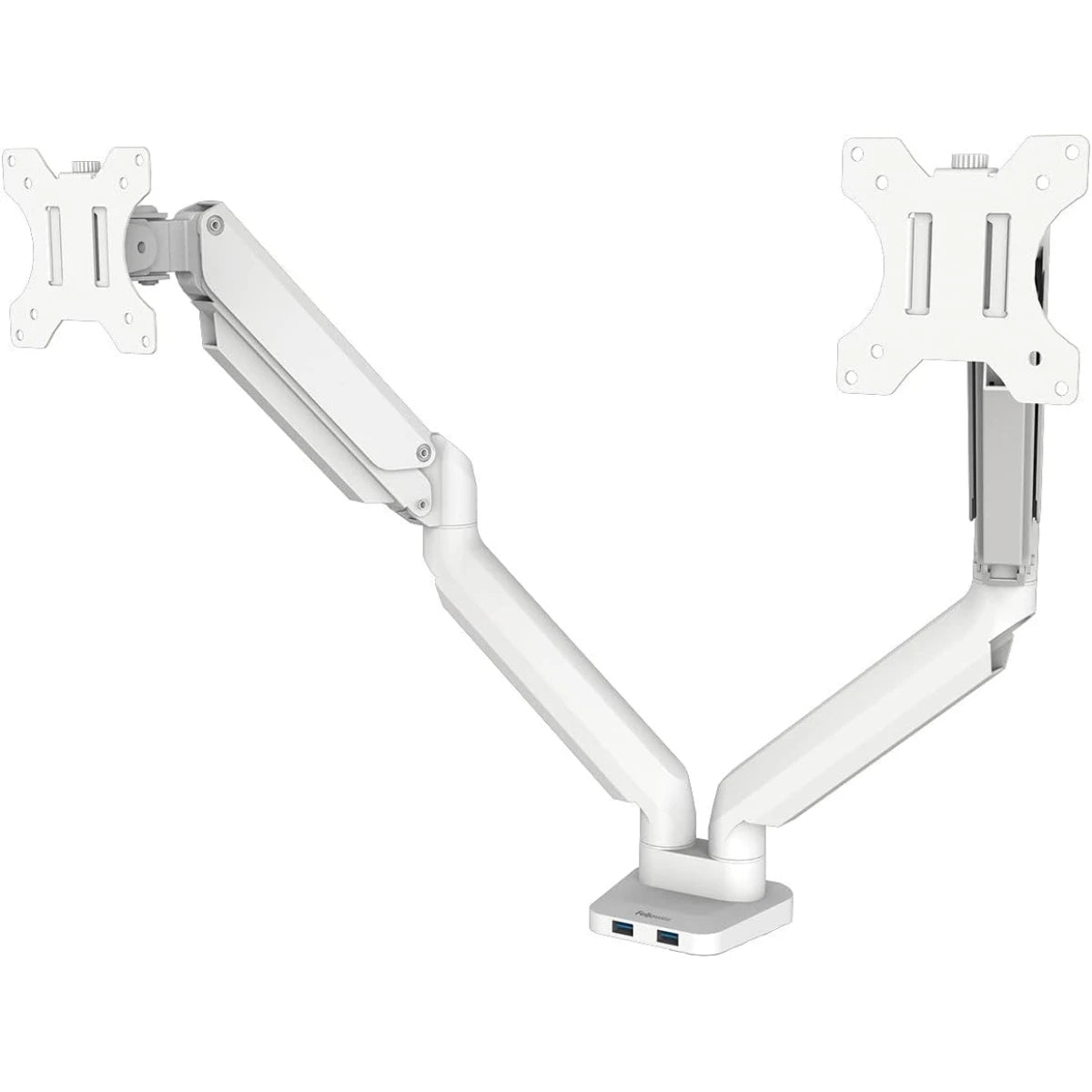 Fellowes Platinum Series Adjustable Dual Monitor Arm - White