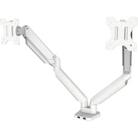 Fellowes Platinum Series Adjustable Dual Monitor Arm - White