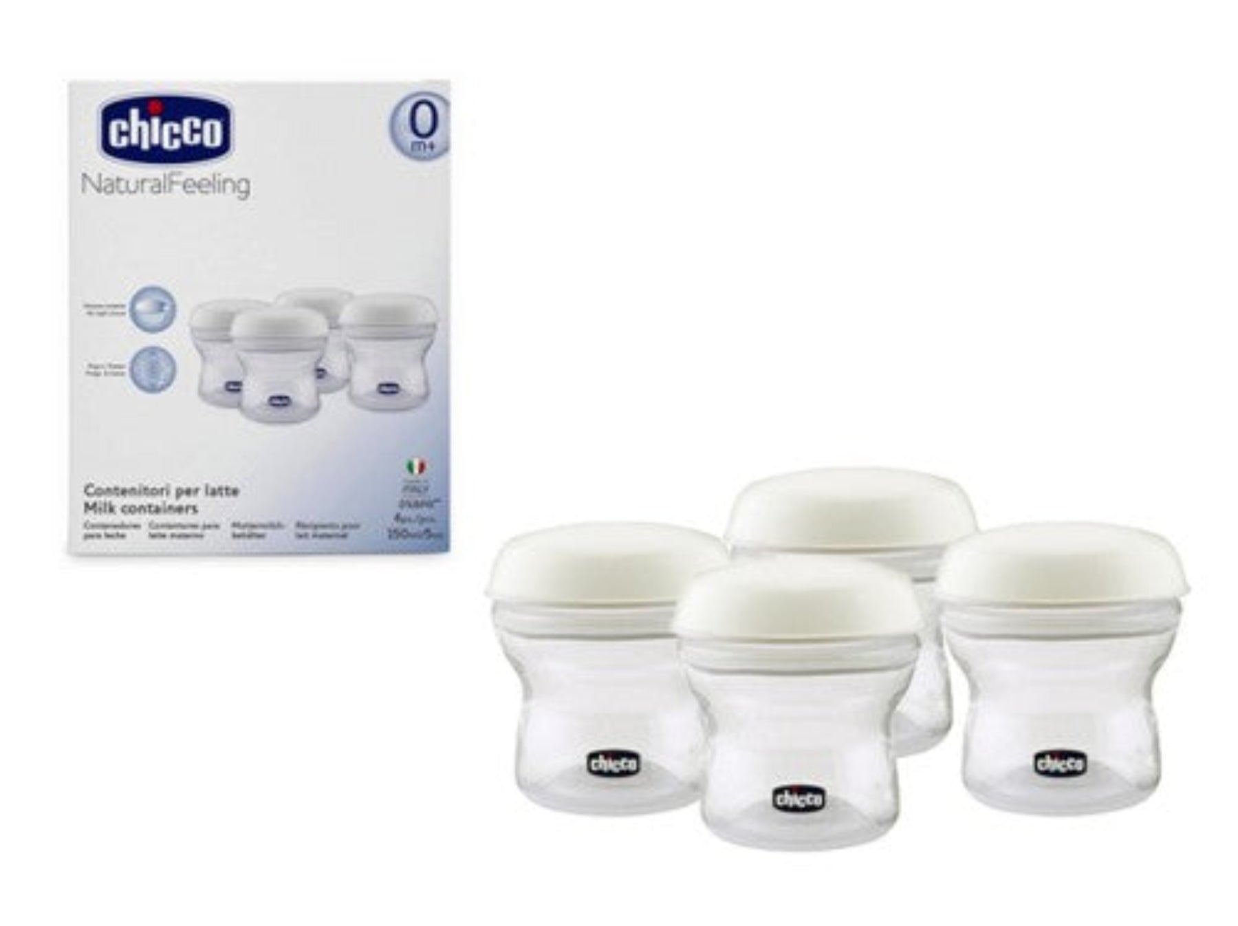 Chicco Natural Feeling Milk Containers Safe & Easy Storage Chicco Natural Feeling Milk Containers Safe & Easy Storage