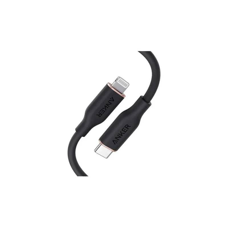Anker: PowerLine III Flow USB-C to Lightning (0.9 متر/3 قدم) - أبيض