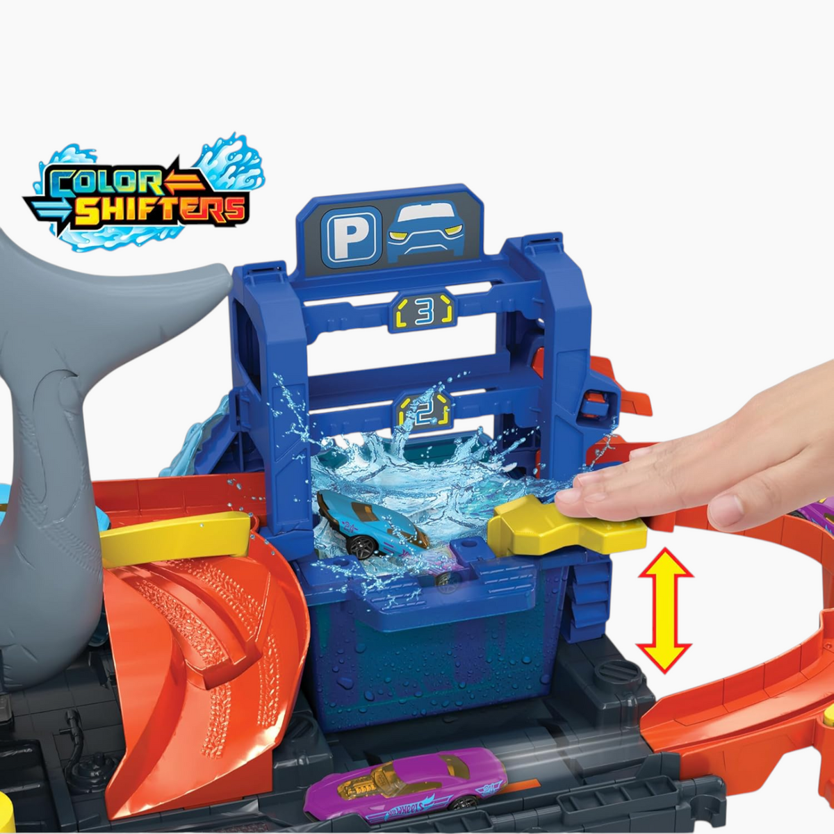 Hot Wheels City Ultra Shark Car Wash