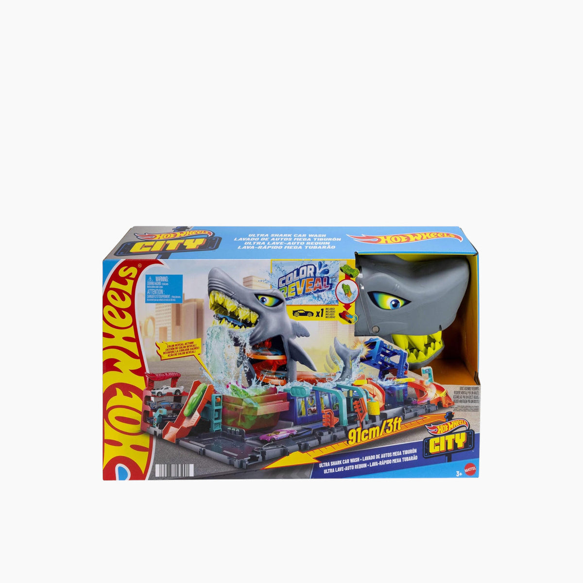 Hot Wheels City Ultra Shark Car Wash