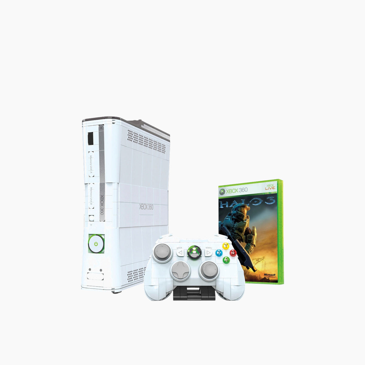 Mattel Microsoft Xbox 360 Collector Blocks Building Set 1342 Pcs
