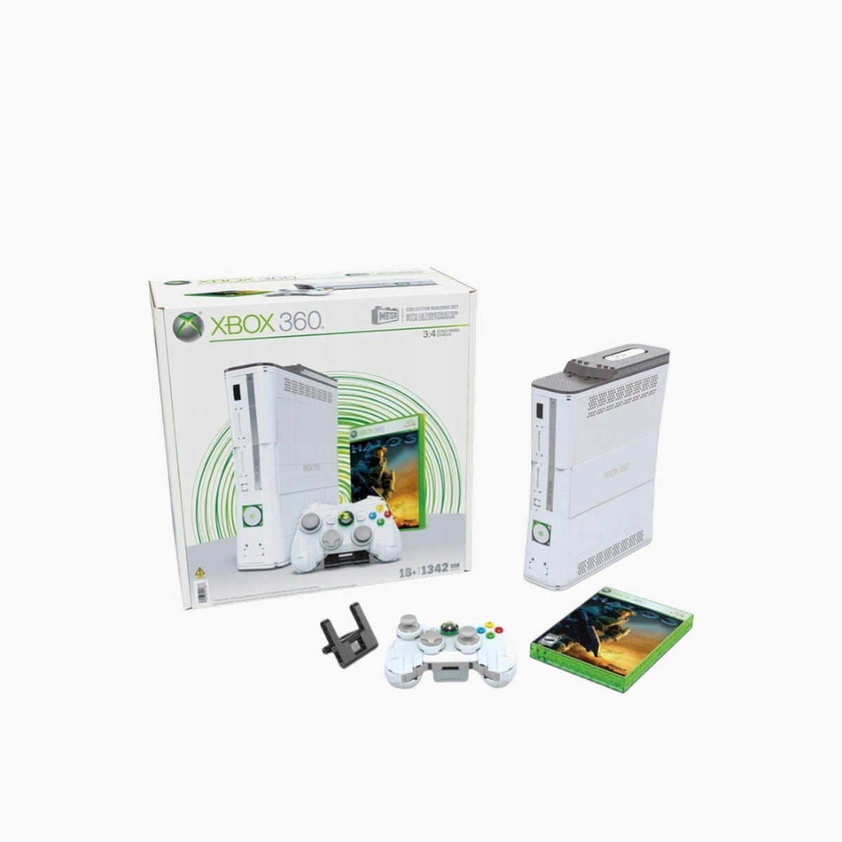 Mattel Microsoft Xbox 360 Collector Blocks Building Set 1342 Pcs