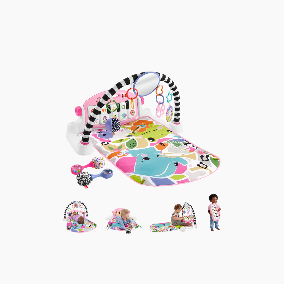 Mattel Glow & Grow Kick & Play Piano Gym