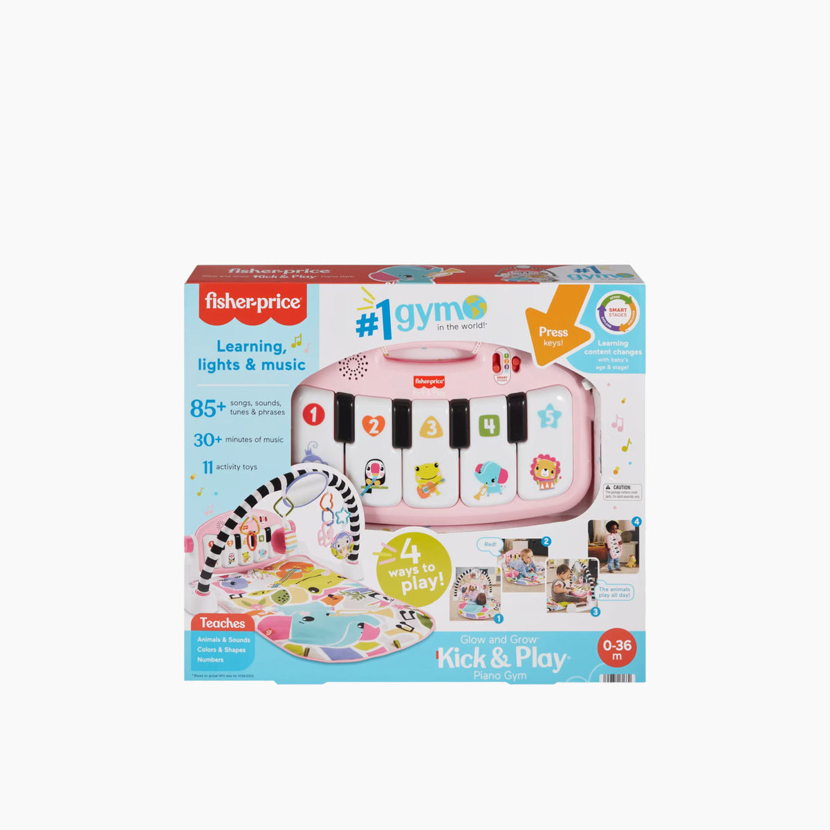 Mattel Glow & Grow Kick & Play Piano Gym