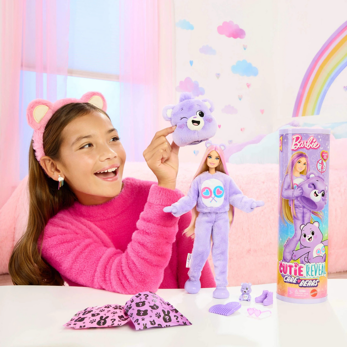Barbie Cutie Reveal Care Bears Share Bear Blonde