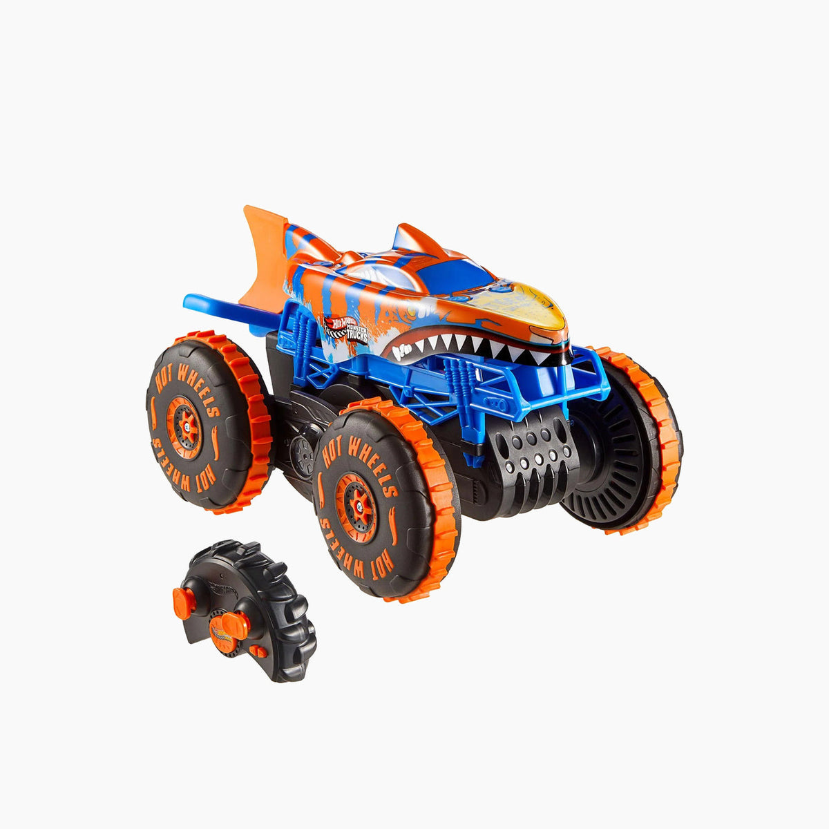 Hot Wheels Remote Control 1:15 Monster Trucks Tiger Shark Climber