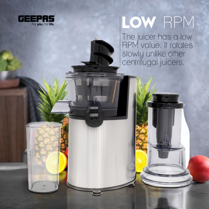 GEEPAS Slow Juicer 200W Cold Press Masticating Juicer GEEPAS Slow Juicer 200W Cold Press Masticating Juicer