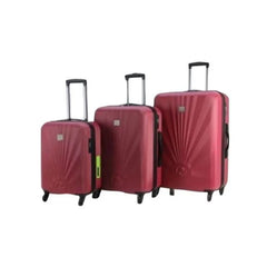 Princess Geneva Travel Bags, Burgundy, 3 Pieces