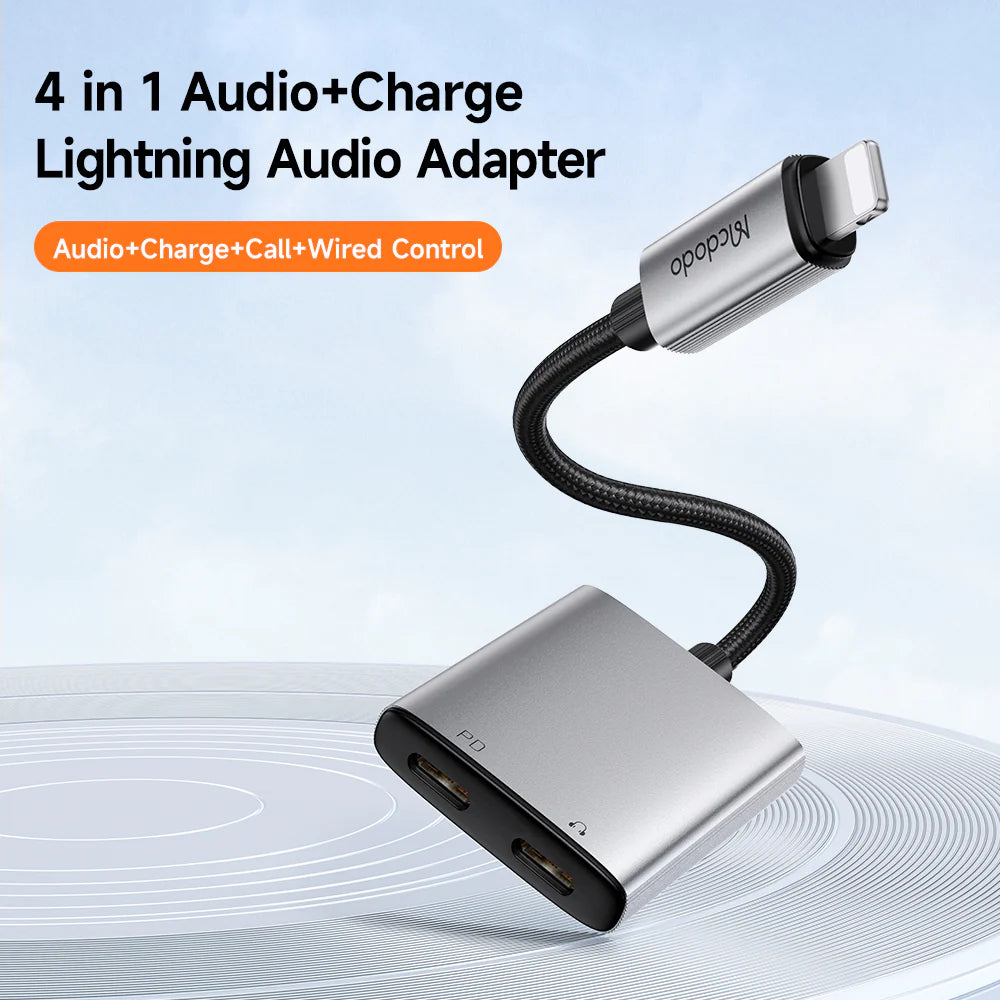 Mcdodo 2 in 1 Lightning to Dual Lightning Audio Adapter