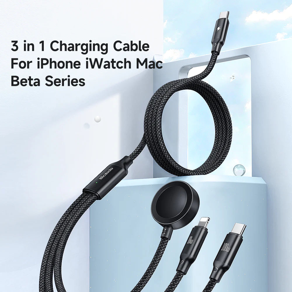 Mcdodo 3 in 1 Wireless Charging Cable