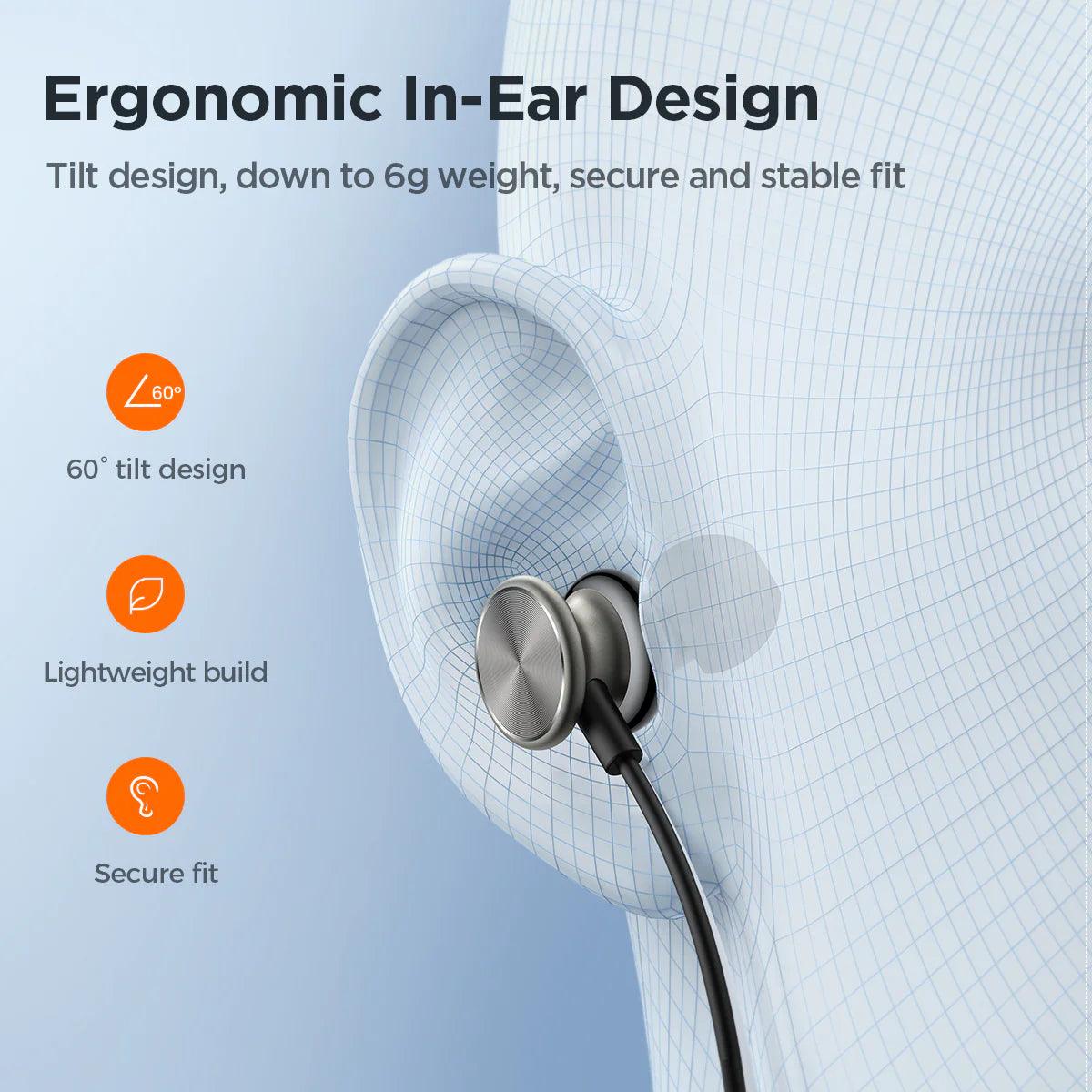 سماعات جوي روم In-Ear السلكية المعدنية