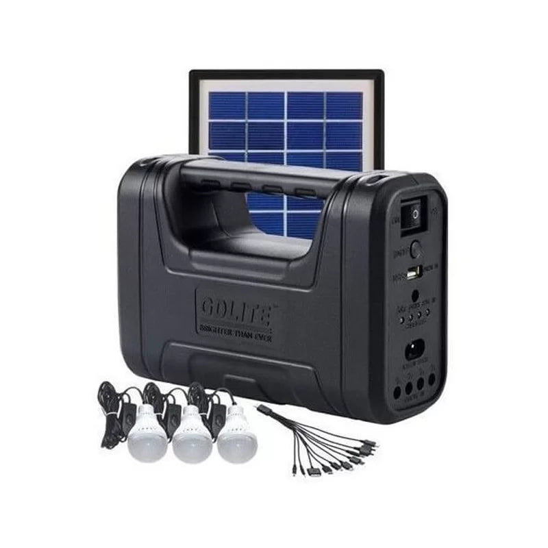 GDLITE Solar Lighting System Kit - Black