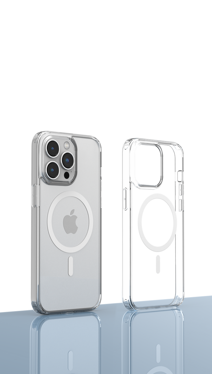 Devia Pure Clear Series Magnetic Cases for iPhone 15 Series - Clear Devia Pure Clear Series Magnetic Cases for iPhone 15 Series - Clear