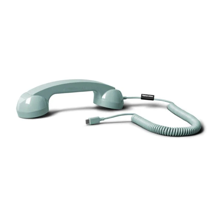 Native Union Pop Phone Alarm Retro Handset USB-C – Plug & Talk Handset for Smartphones, Laptops & Tablets