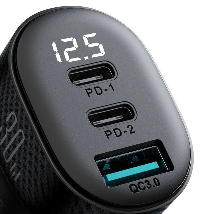 Joyroom 2A1C 30W Car Charger Fast & Efficient Charging - Black Joyroom 2A1C 30W Car Charger Fast & Efficient Charging - Black