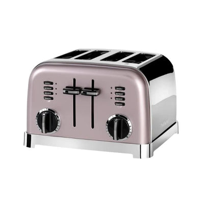 Cuisinart 4 Slice Toaster 1800W CPT180PIE - Stylish Pink Stainless Steel