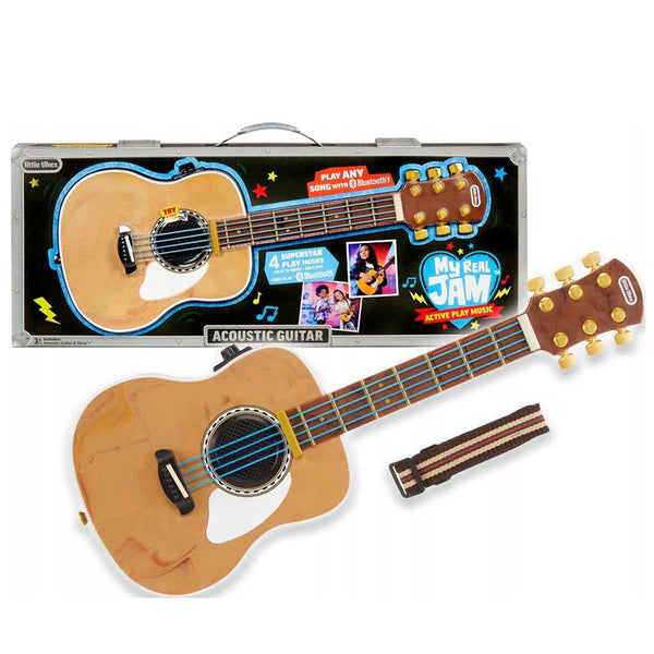 Little Tikes My Real Jam Acoustic Guitar - Toy with Bluetooth