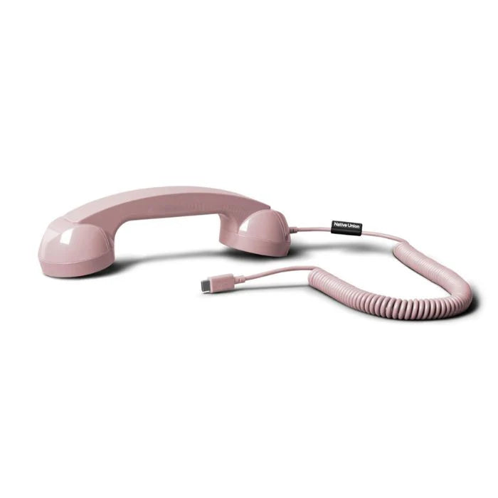 Native Union Pop Phone Alarm Retro Handset USB-C – NU-POP-P-CDY | Plug & Talk for Smartphones, Laptops & Tablets