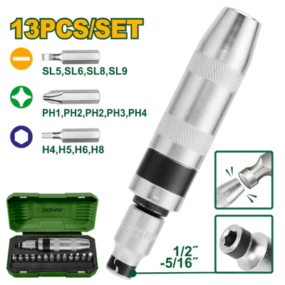 Jadever 13-Piece Impact Screwdriver Set Durable & Versatile