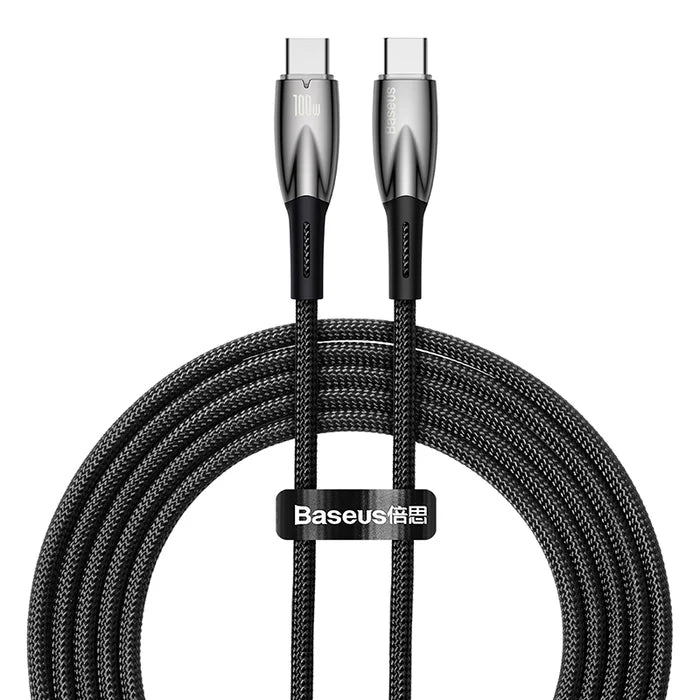 Baseus Glimmer Fast Charging Data Cable Type-C to Type-C 100W 2M