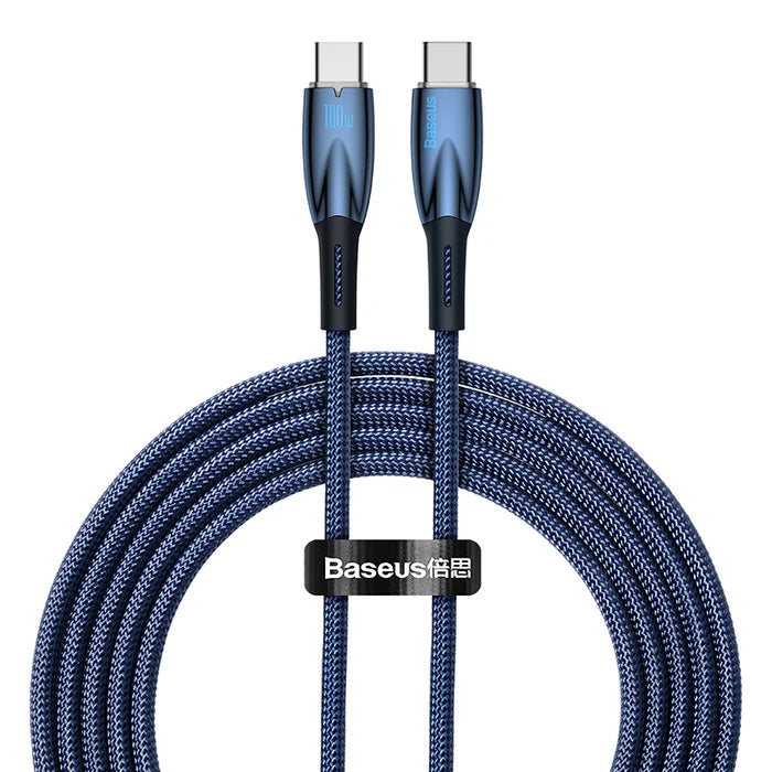 Baseus Glimmer Fast Charging Data Cable Type-C to Type-C 100W 2M