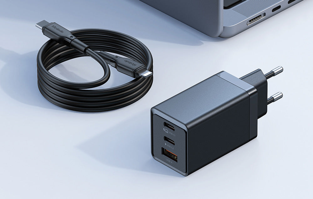 Mcdodo 67W Charger with 2 USB C and 1 USB - Black