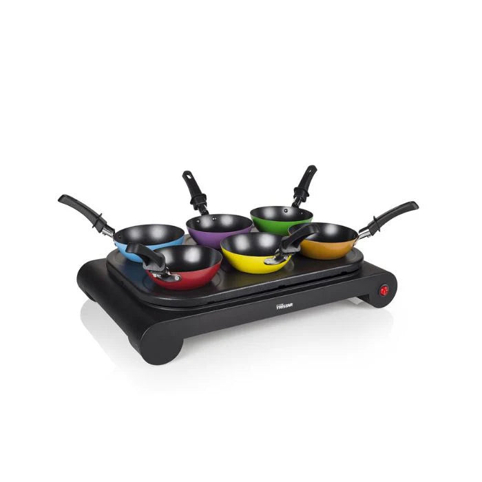 Tristar BP-2827 Party Wok Set 1000W | 6-Person Wok & Grill Plate Tristar BP-2827 Party Wok Set 1000W | 6-Person Wok & Grill Plate