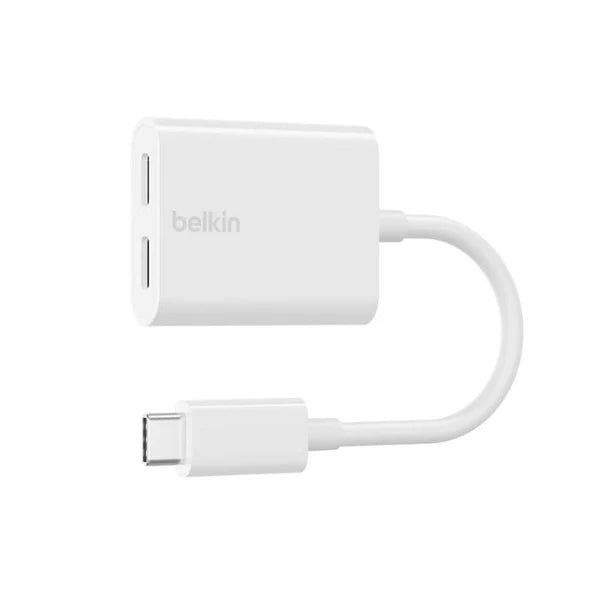 Belkin USB C Audio & Charge Adapter 60W Fast Charging - Black