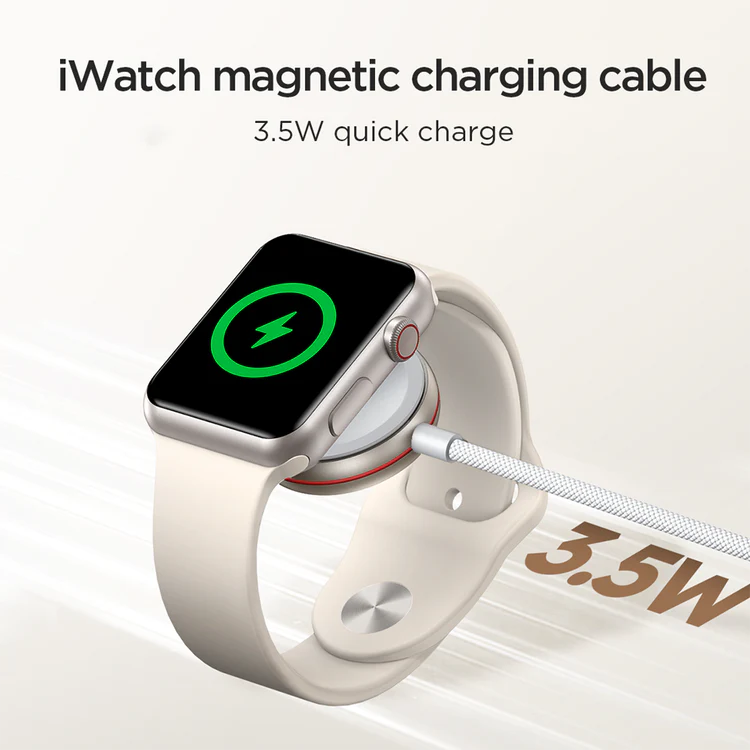 Joyroom iP Watch Magnetic Charging Cable (USB-C) 1.2m-White
