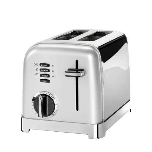 Cuisinart 2 Slice Toaster Silver 900W CPT160SE - Style Collection Cuisinart 2 Slice Toaster Silver 900W CPT160SE - Style Collection