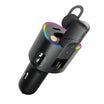 Lenyes CA888 شاحن سيارة سريع مزدوج USB – أسود