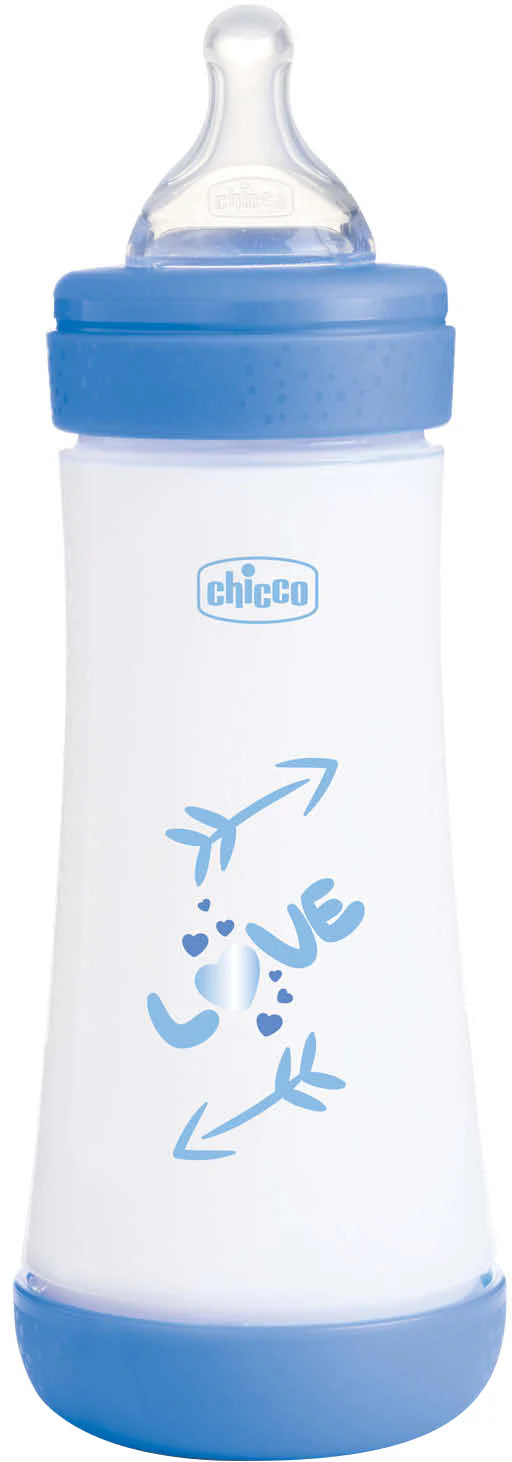 Chicco P5 BOY Bottle 300ml Anti-Colic Fast Flow 2023 CL2  - Blue