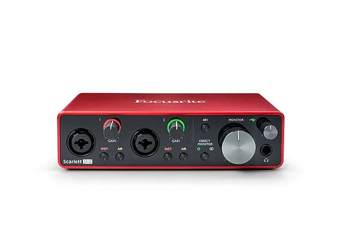 Focusrite Scarlett 2i2 (الجيل الثالث) - واجهة صوتية محمولة للاستوديو