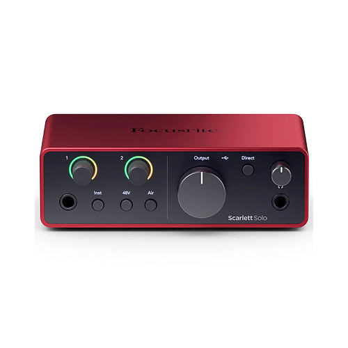 Focusrite Scarlett Solo الجيل الرابع - واجهة صوتية بجودة الاستوديو