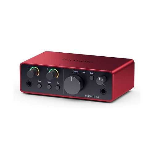 Focusrite Scarlett Solo الجيل الرابع - واجهة صوتية بجودة الاستوديو