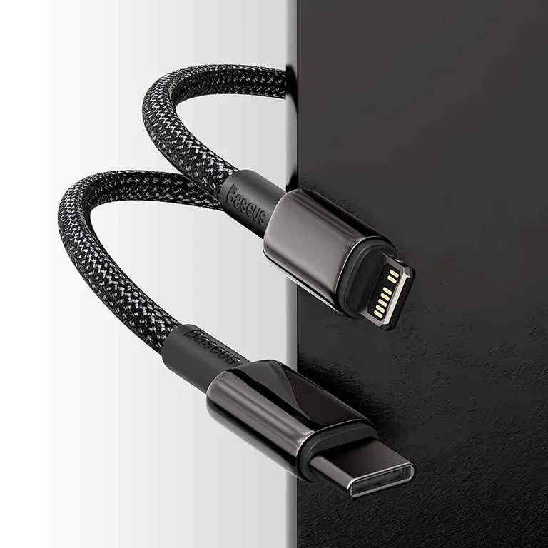 Baseus Tungsten Gold Fast Charging Data Cable Type-C to Lightning PD 2m