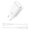 WiWU Essen GaN 20W Fast Charger + C to Lightning Cable