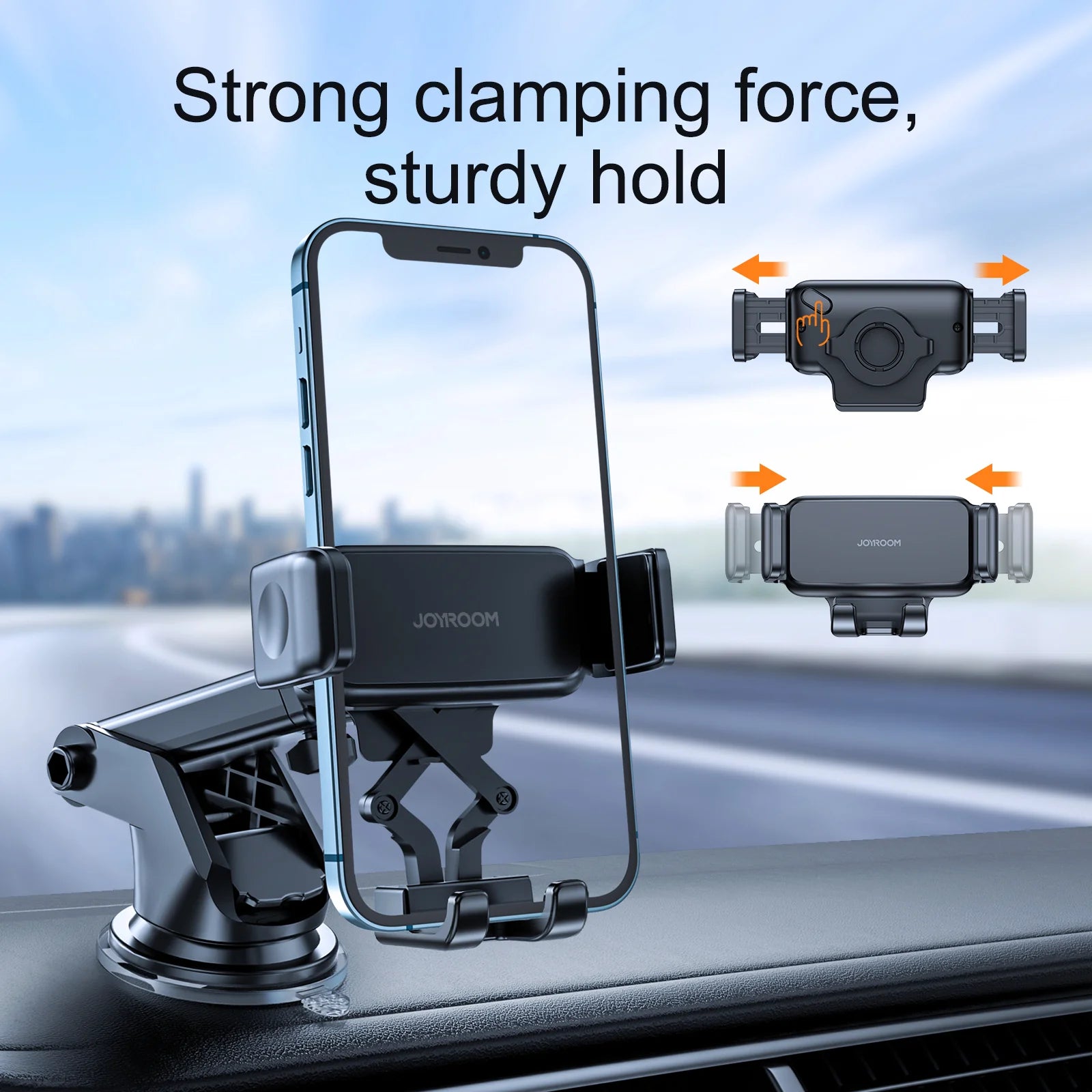 Joyroom 360 Degrees Adjustable Car Phone Holder Telescopic Arms Mount