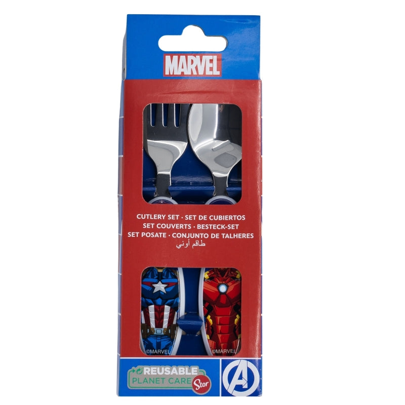 Stor Elliptical Metallic Cutlery Set Avengers Invincible Force