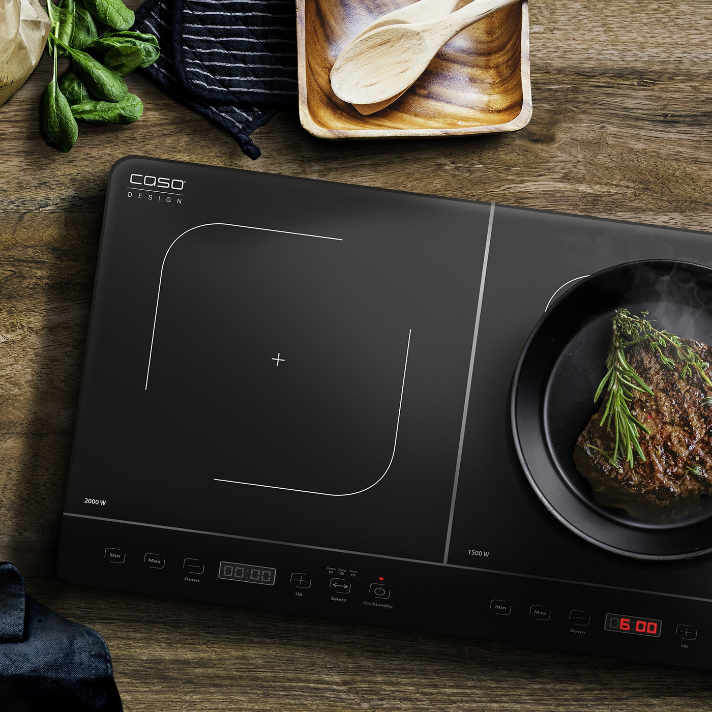 Caso Touch Mobile Double Induction Hob 3500W