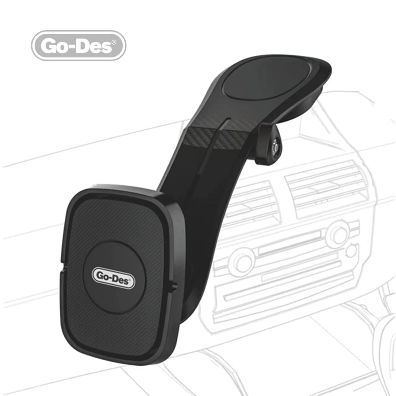 Go-Des Universal Foldable Magnetic Car Phone Holder