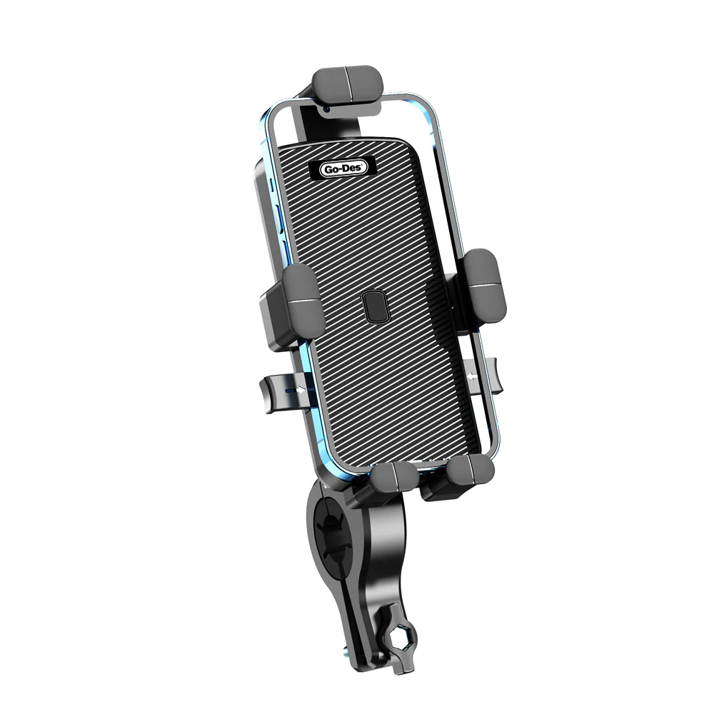جو ديس حامل هاتف الدراجة العالمي قابل للتعديل متعدد الوظائف ومقاوم للصدمات للدراجات الهوائية