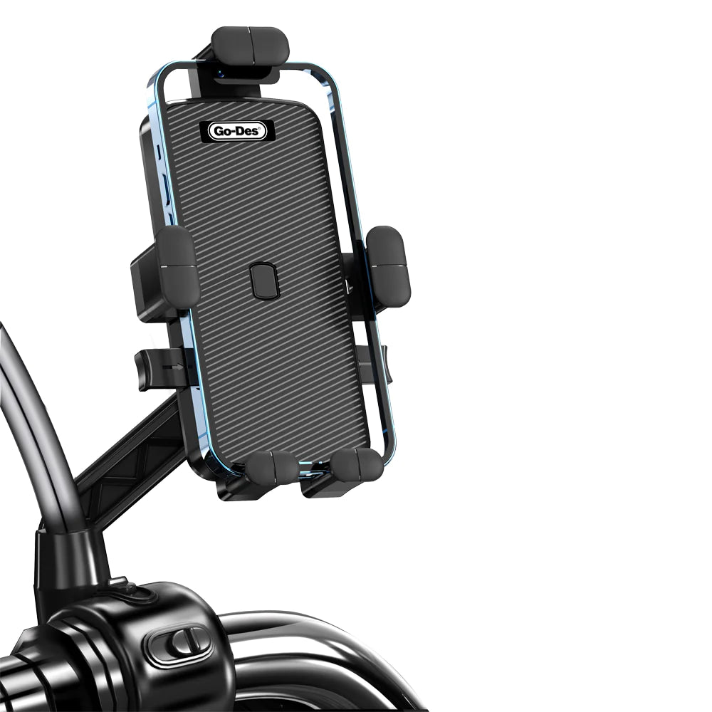 جو ديس حامل هاتف الدراجة العالمي قابل للتعديل متعدد الوظائف ومقاوم للصدمات للدراجات الهوائية